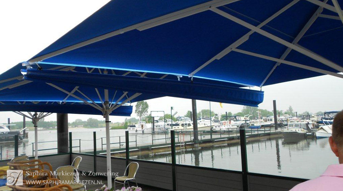 Wind- en parasols voor uw terras Saphira Markiezen